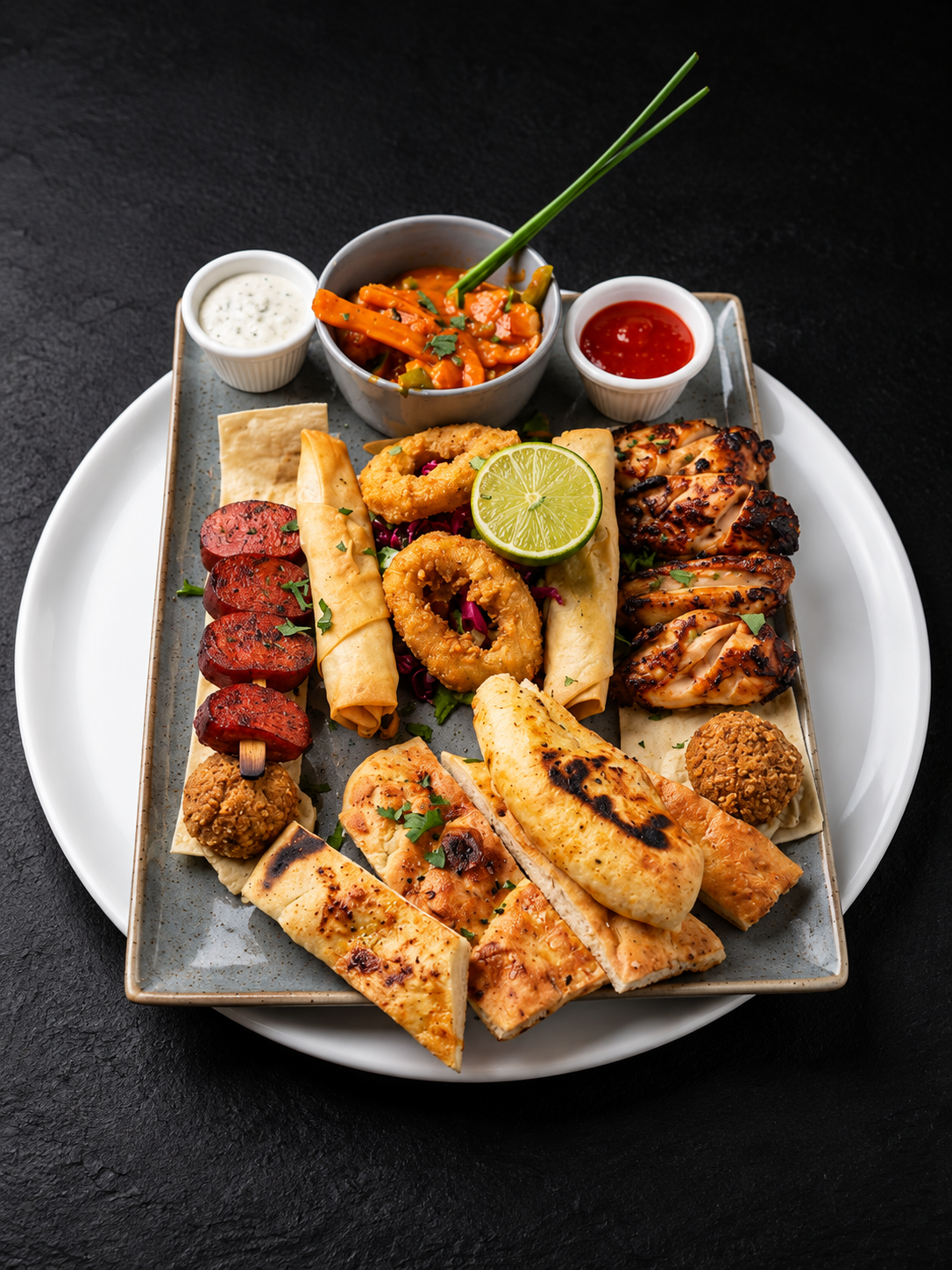 Hot Mezze Platter (for two)